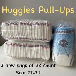 Huggies Pull-Ups Plus Training Pants Sous-Vétements D’entraínement Size 2T-3T
