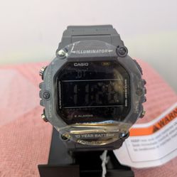 Casio Illuminator 10 Year Battery Stainless Steel Watch New 