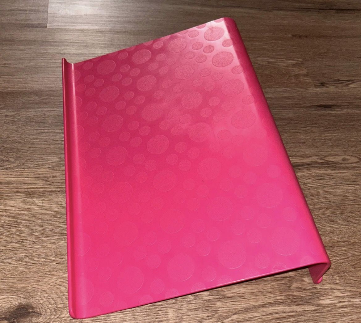 Pink Plastic Laptop Cooling Stand
