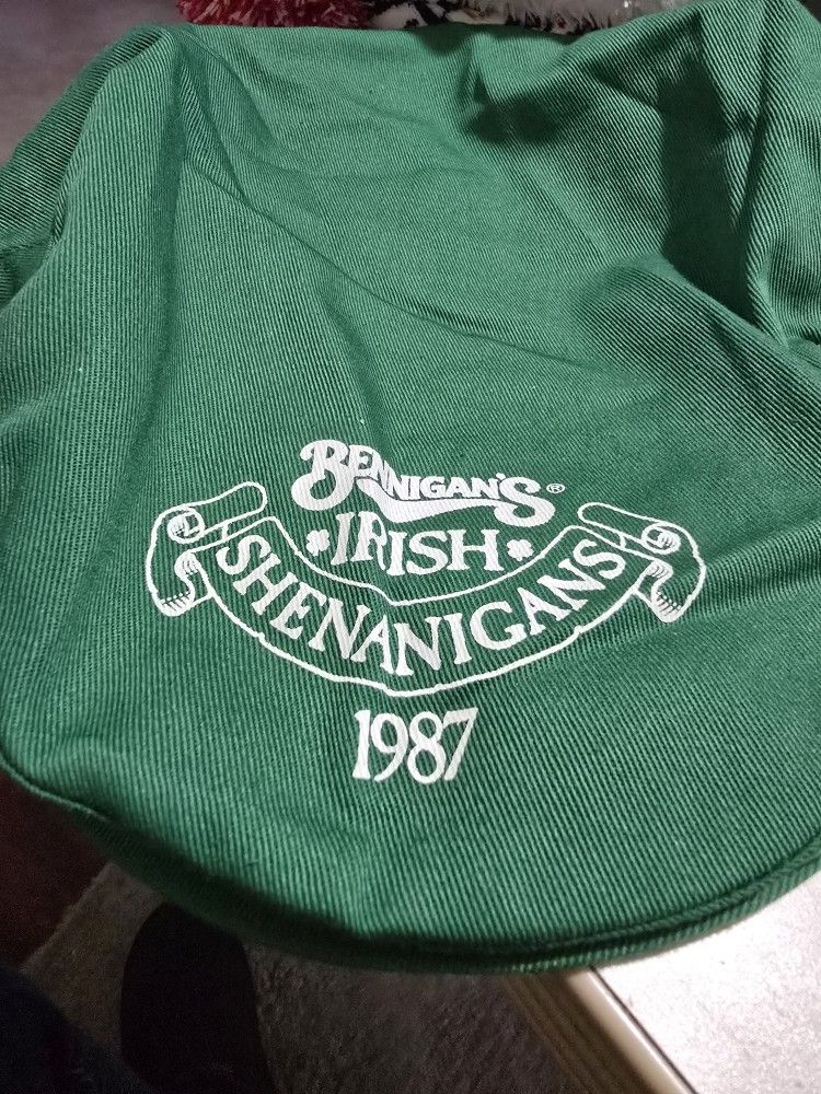 BENNIGANS RESTAURANT IRISH SHENANIGANS HAT VINTAGE 1987