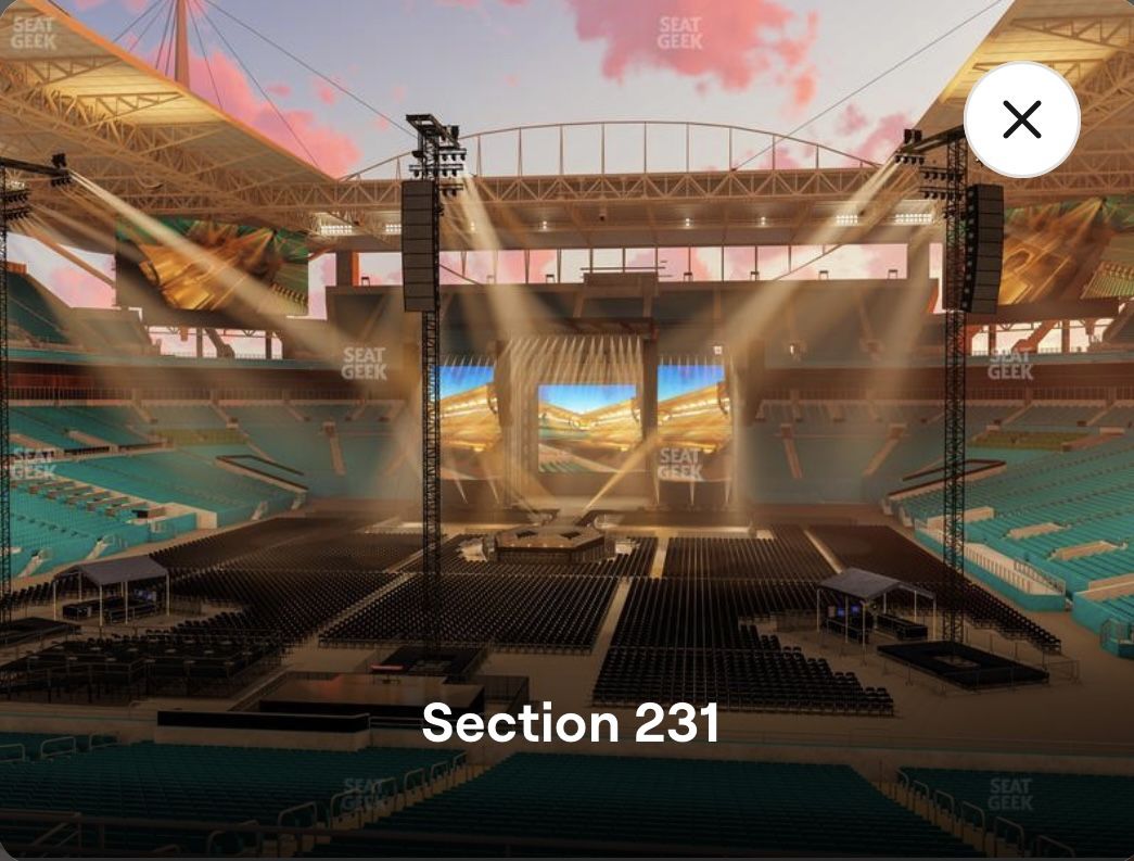 1 MORGAN WALLEN TICKET CLUB LEVEL SEC 231 ROW 1 JULY 11