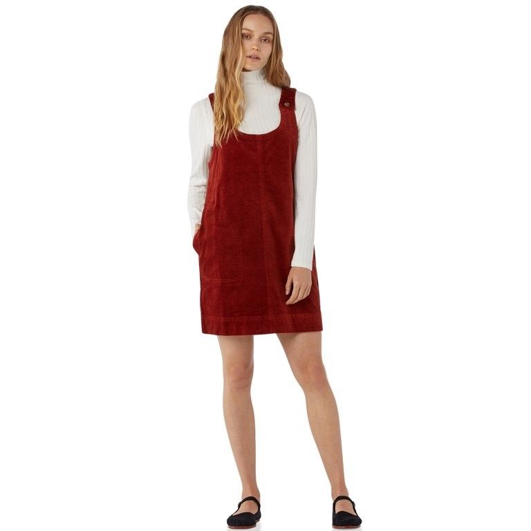Brand New With Tags - Free Assembly Women’s Corduroy Jumper Dress In Spice Cake - Size XS