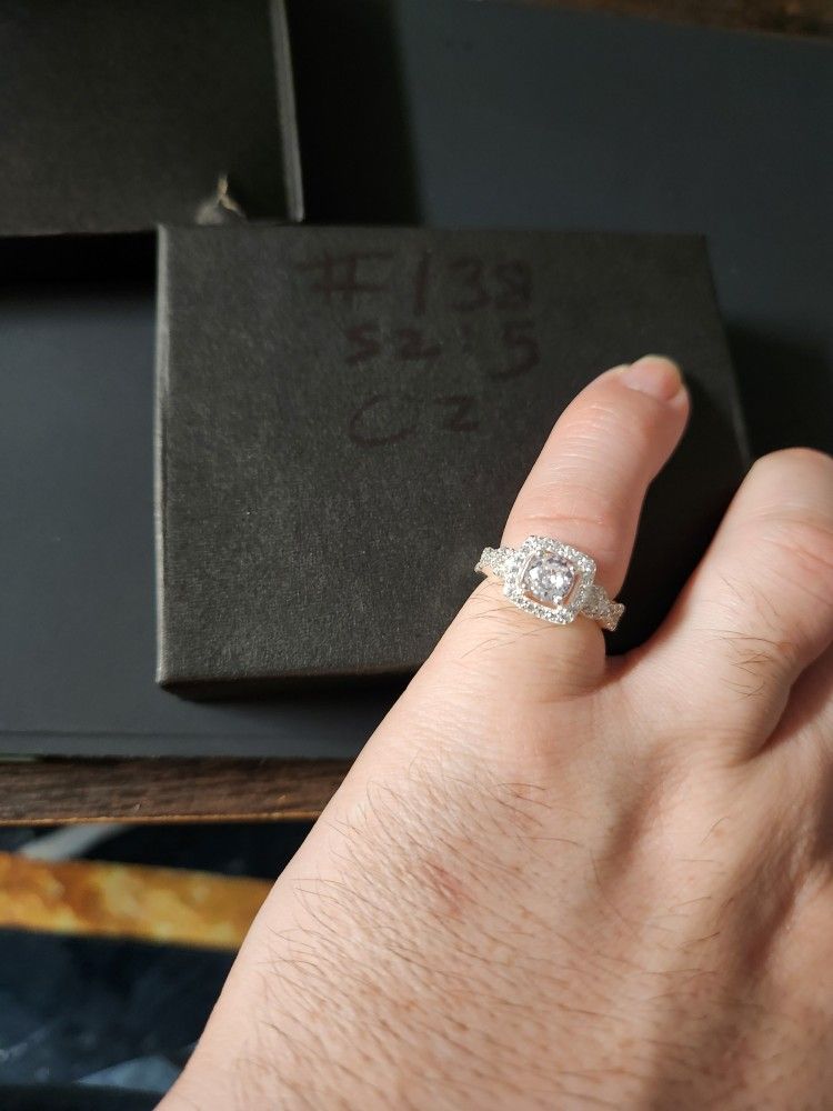 Cubic Zarconia sterling Silver Rings Only $12 Each!