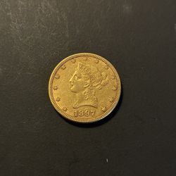 1897 Liberty Head Hold Eagle $10 Coin