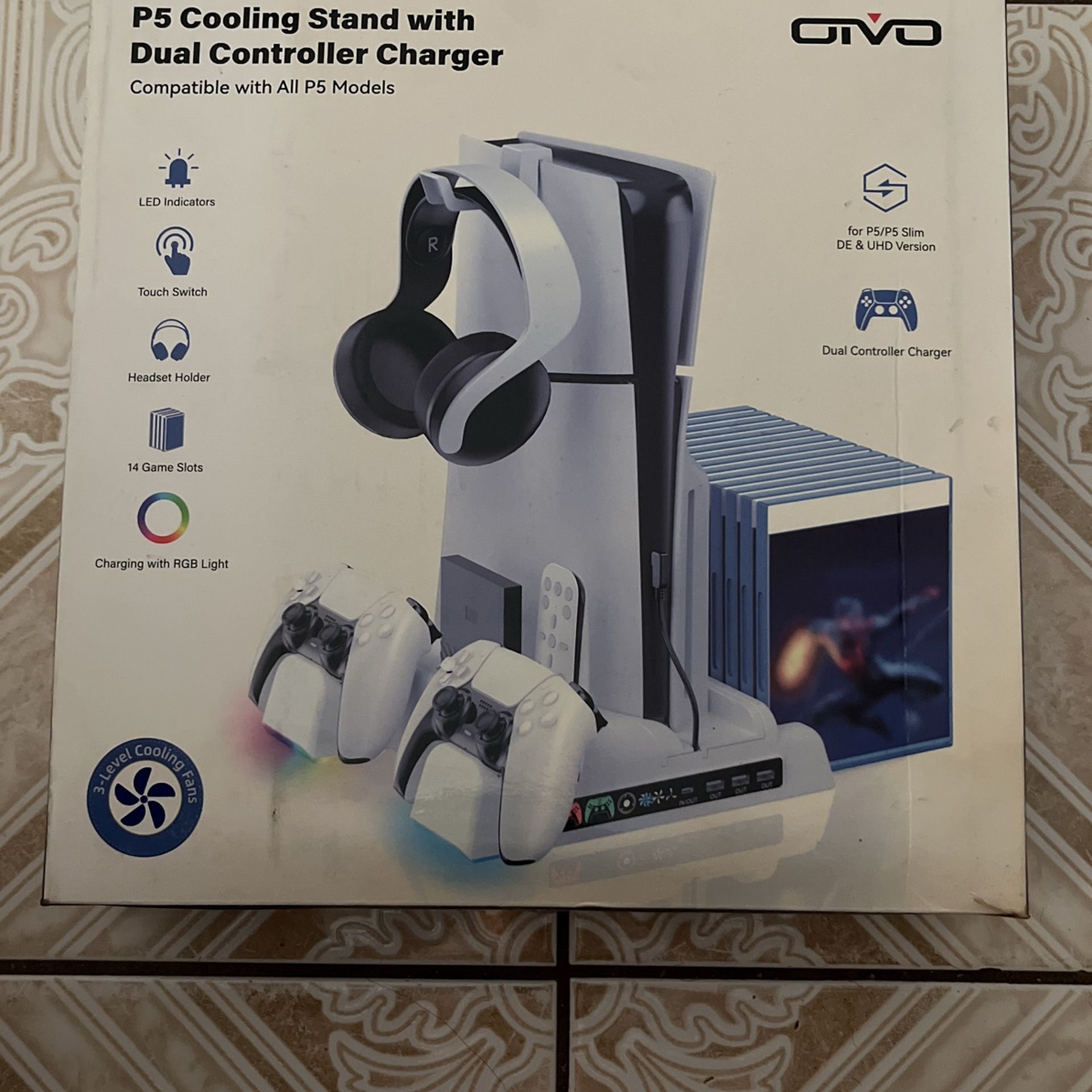 P5 Cooling Stand with Dual Controller Charger