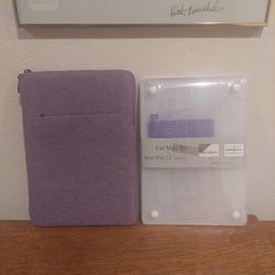 Laptop Sleeve and a Hard-Shell Case for a MacBook Pro 13"