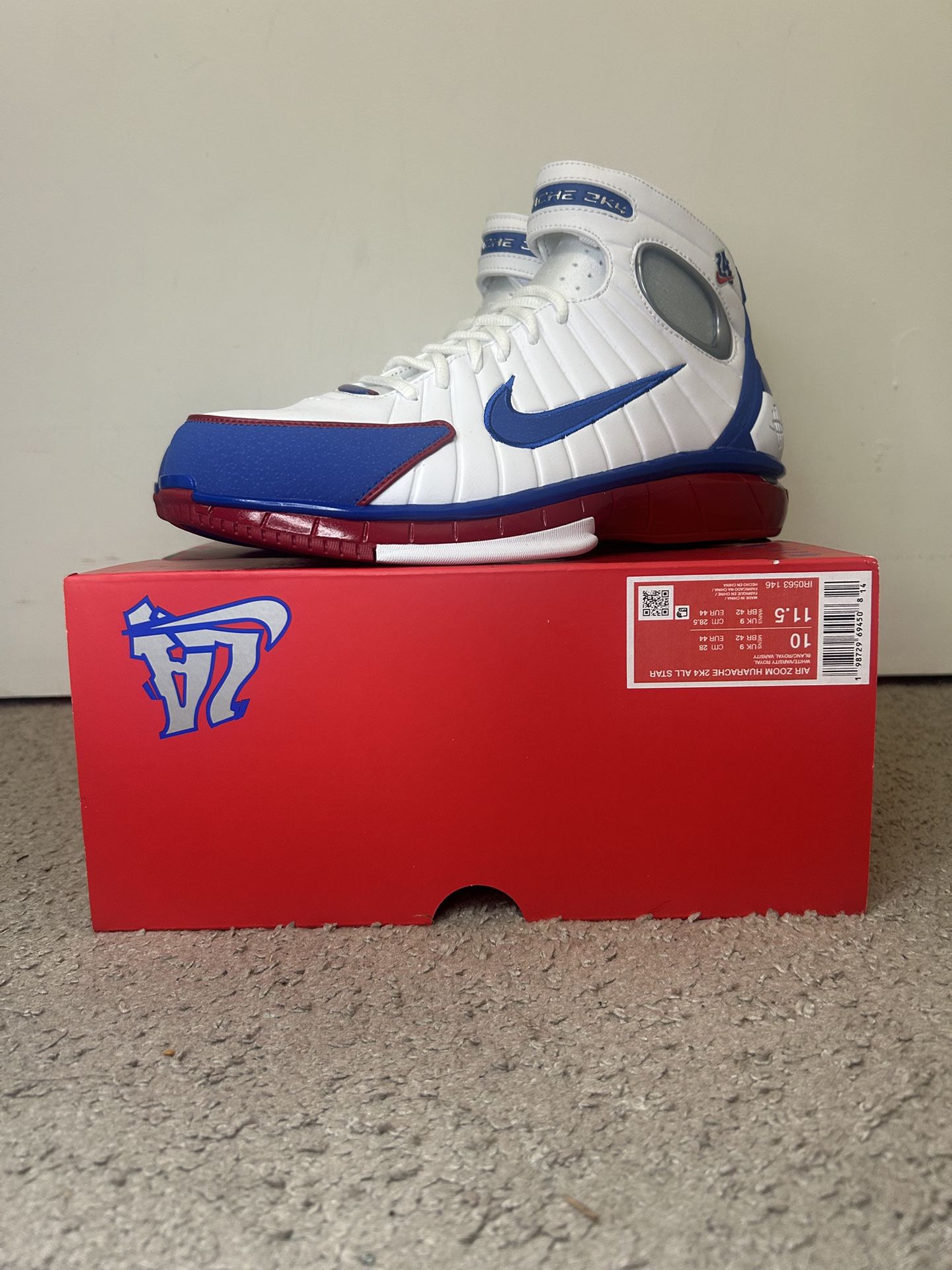 DS NIKE AIR ZOOM HUARACHE 2K4 ALL STAR SIZE 10