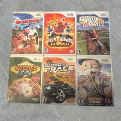 Nintendo Wii Retro Video Game Lot Of 6 