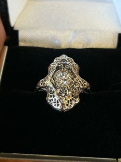 Antique 14k Art Deco Diamond ring