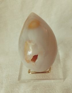 Natural Druzy Agate Crystal Egg from Brazil (c0024)