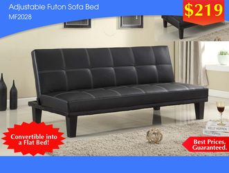 ADJUSTABLE FAUX FUTON SOFA BED MF2028