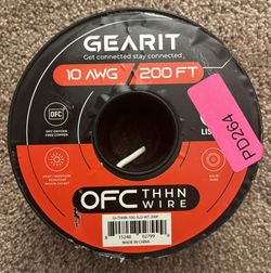 GearIT Stranded THHN Wire (10 Gauge, 200 Feet) 100% OFC Electrical Building Wire