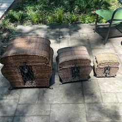Nested wicker baskets from Pier One
