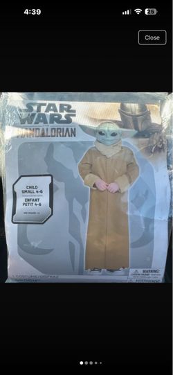 Baby Yoda Halloween Costume SZ small 4-6