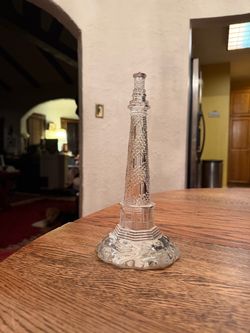 Waterford Crystal Cape Hatteras Lighthouse Figurine Nautical Decor 9.5 Inch