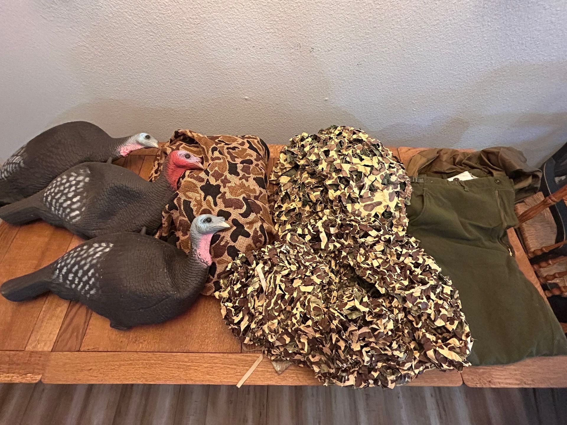 Miscellaneous Hunting Turkey Hen Decoys Camo Netting Wool Pants