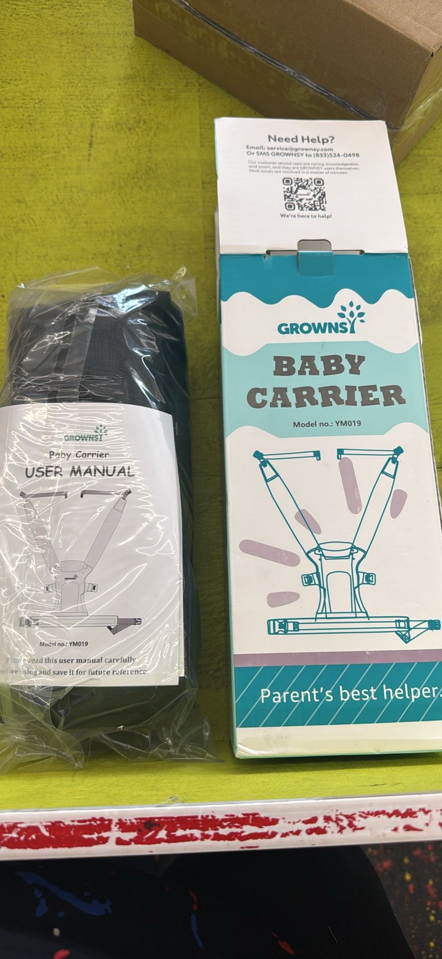 GROWNSY Baby Carrier Newborn to Toddler, Cozy Baby Wraps Carrier, Ergonomic Newborn Carrier with Head Support, Black