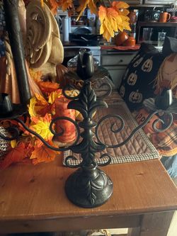 Large iron candelabra