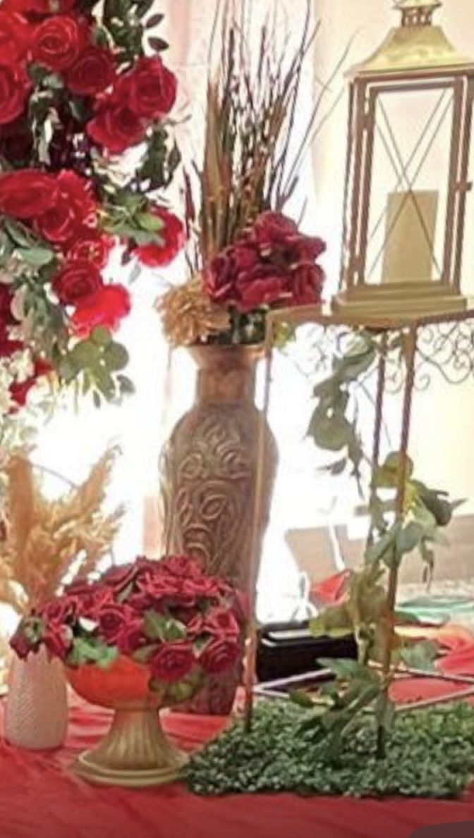 3ft Tall Metal Vintage Pots Pair