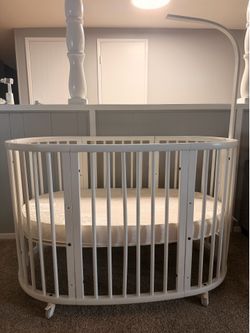 Stokke Crib White with two mattresses