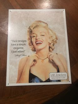 Marilyn Monroe Collectible Tin Sign