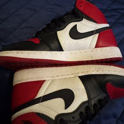 Air Jordan 1 Bred Toe Size 6.5