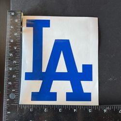 LA logo Large Decal Dodgers  - coolers - BBQ - water bottles