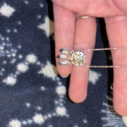 Sterling Silver 925 Necklace Appr.161/2 Inches  #3023