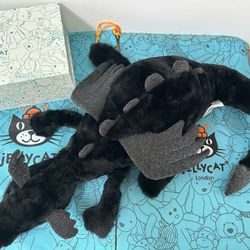 Jellycat plush onyx dragon -NWT  RETIRED ONE