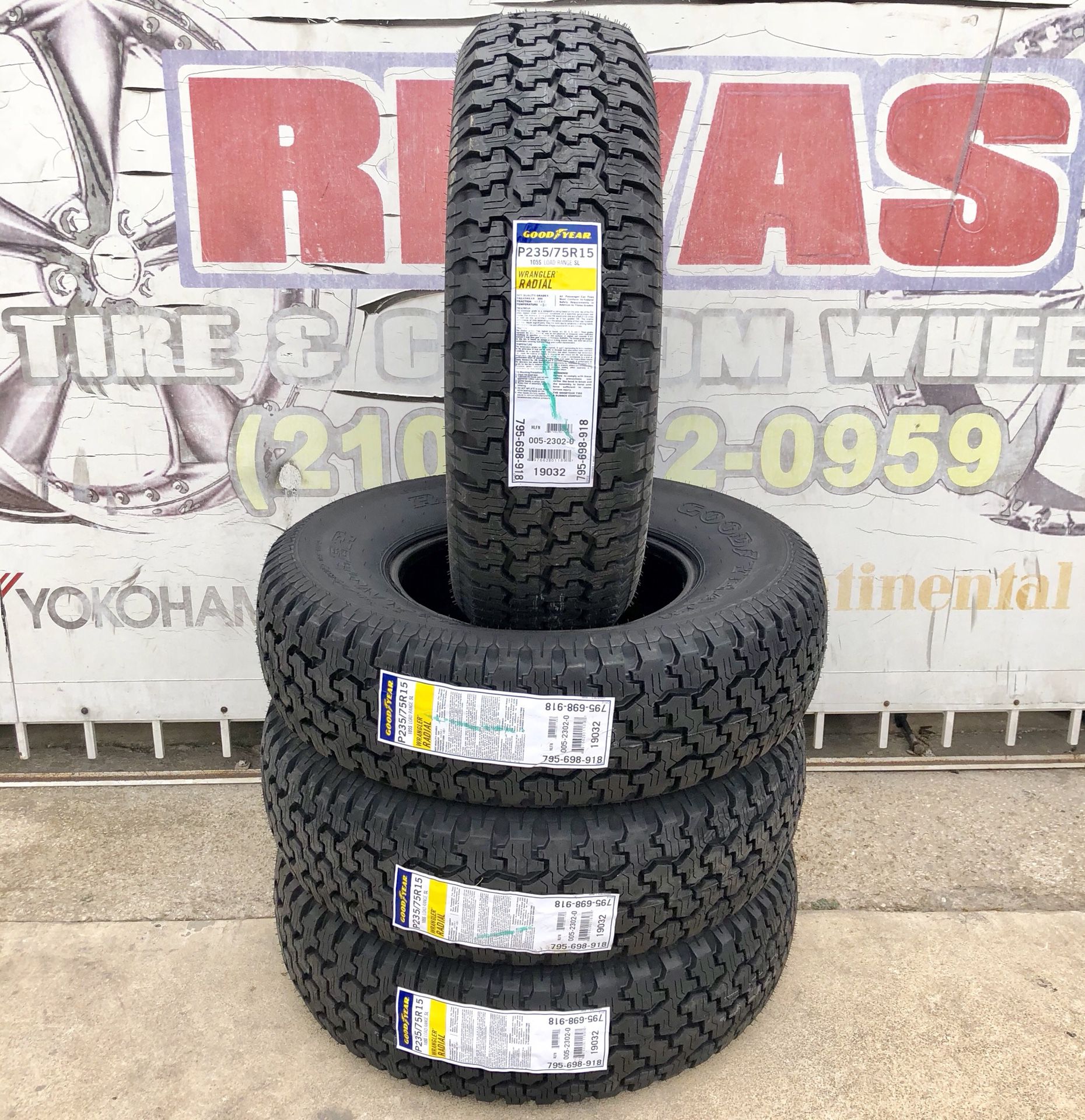 Goodyear Wrangler Radial tires 235/75R15 for Sale in San Antonio, TX -  OfferUp