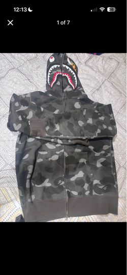 BAPE Shark Full-Zip Camo Hoodie