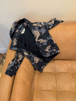 Kids dinosaur print rain jacket