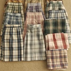 Moving sale! Pleated skirt/plaid skirt/JK uniform set