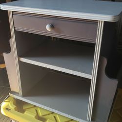 Retro Magazine Rack/ Side Table