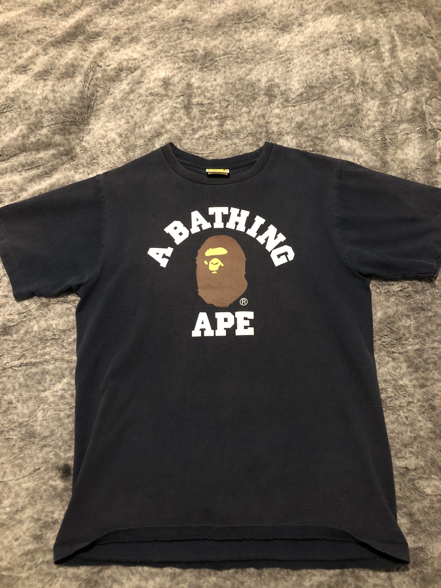 Bape college tee navy medium