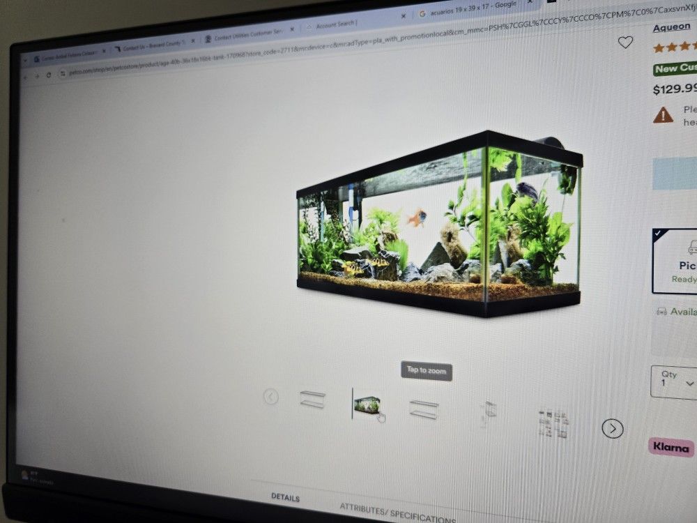 Aqueon Standard Open Glass Aquarium  40 Gallons