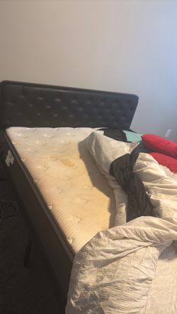 Selling used TV and. Queen mattress and leather sofa heavy duty
