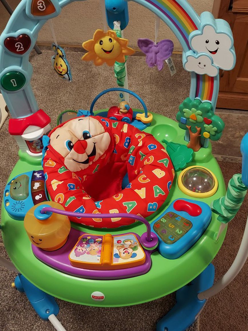 Fisher Price Laugh and Learn with Puppy Jumperoo (Great Condition) Lots of Lights, Music and Sounds $35 🌻IF INTERESTED PLEASE MESSAGE ME