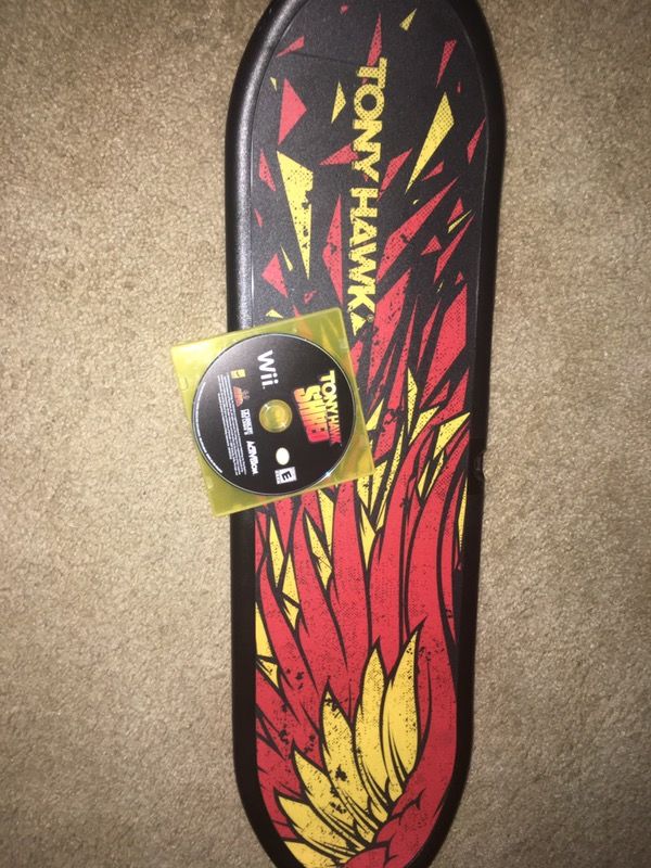 Wii Tony hawk game and board