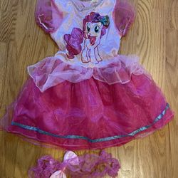 My Little Pony Pink Dress Toddler Girl Costume Sz 2-3T
