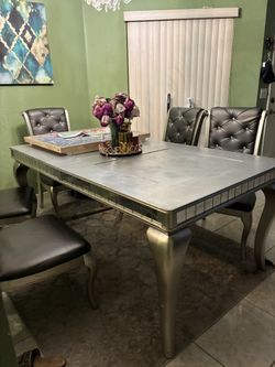 Silver Dining Table