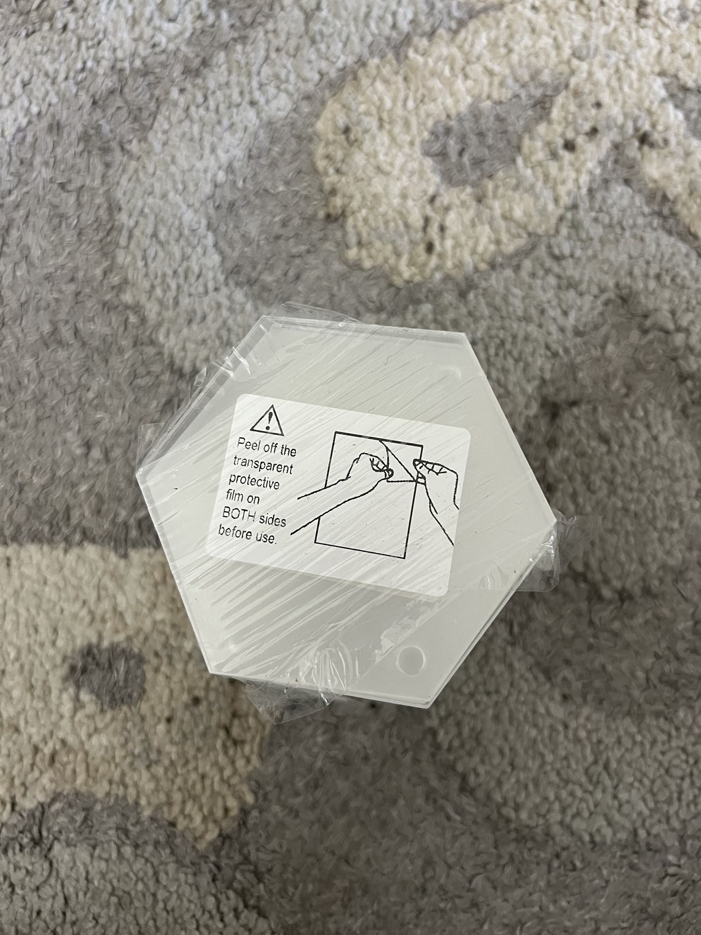Hexagon Acrylic Ornaments