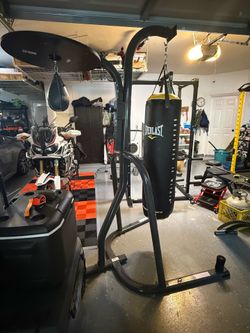 Heavy Punching Bag and Speed Bag Combo