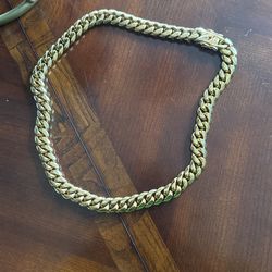 Showered In Gold Cuban Chain  