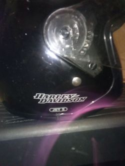 Black "Harley Davidson" Motorcycle Helmet
