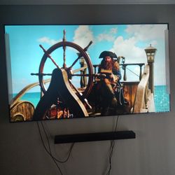 86inch LG Smart TV and LG surround sound.