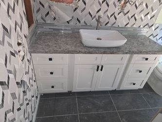 Vanity 72" including countertops and sinks