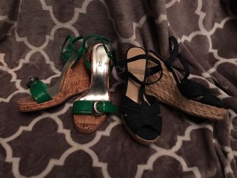 Cute wedge heels! Size 6&7
