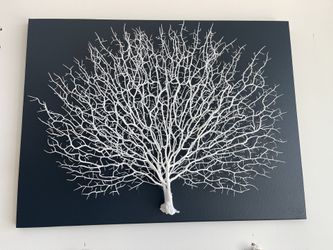 Faux Coral Reef Wall Art 24x18
