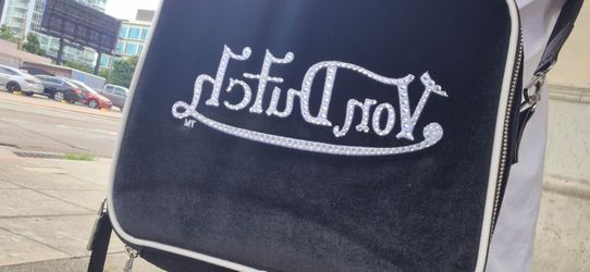 Von Dutch Velvet Crossbody Bag